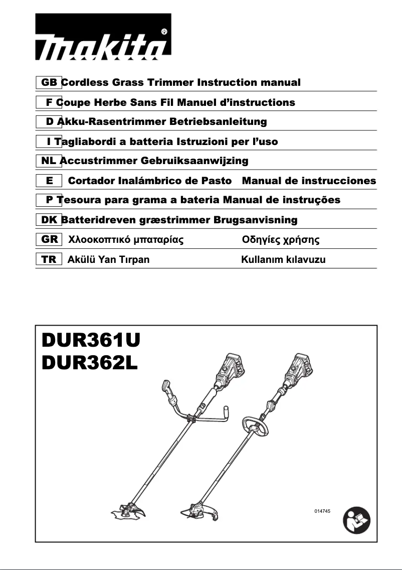 Page 1 de la notice Manuel utilisateur Makita DUR362LZ