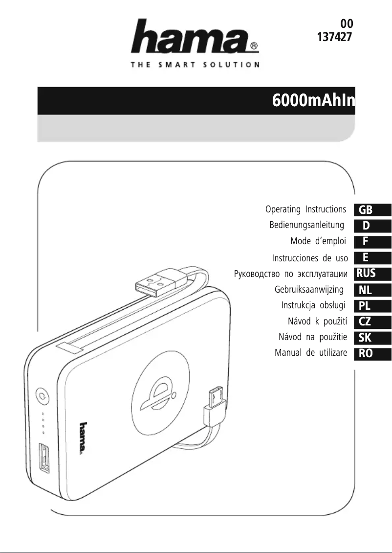 Image de la première page du manuel de l'appareil 00137427