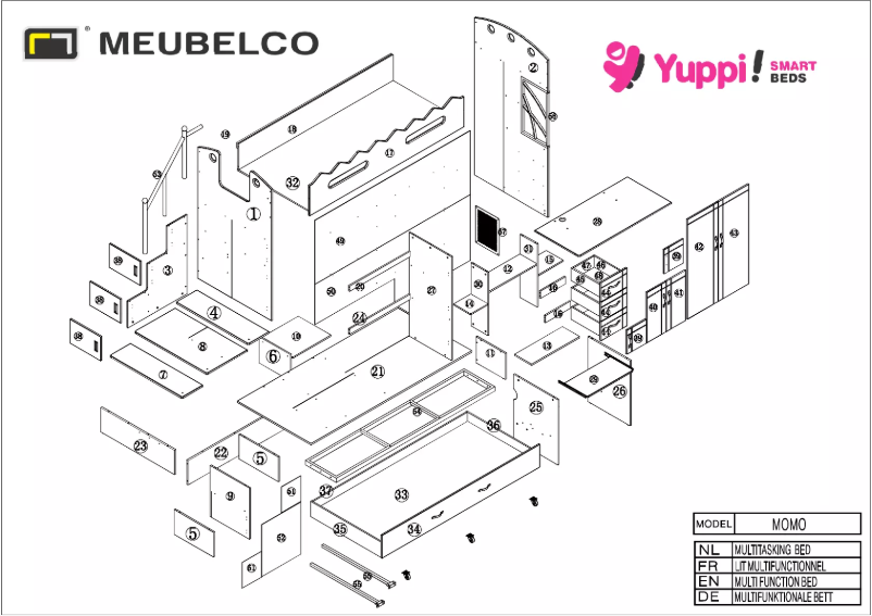 Página 1 del manual Manual de usuario Meubelco Momo