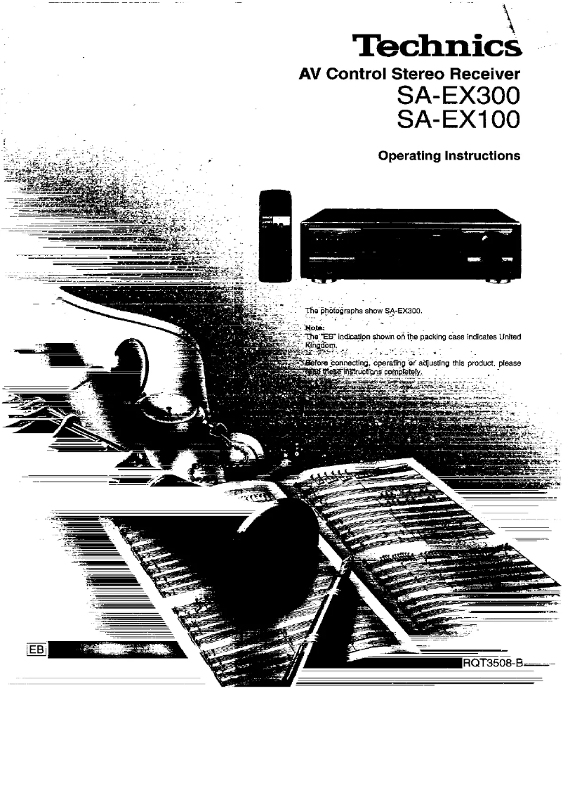 Imagen de la primera página del manual del dispositivo SA-EX100