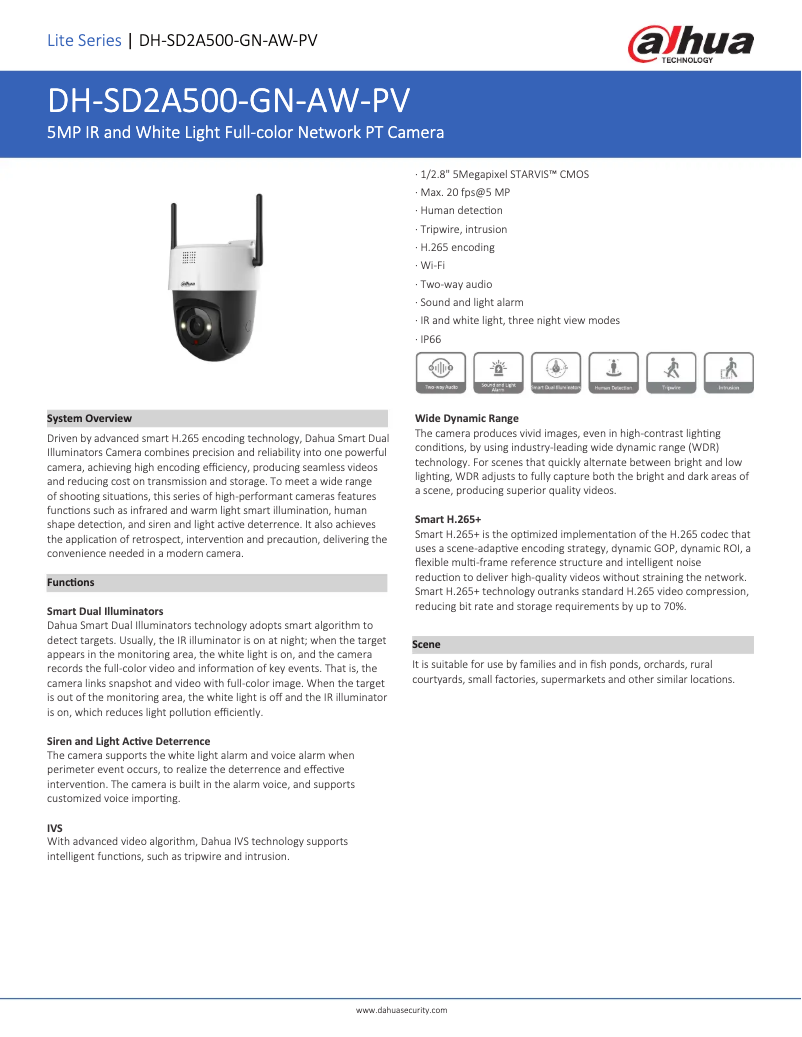 Image de la première page du manuel de l'appareil SD2A500-GN-AW-PV