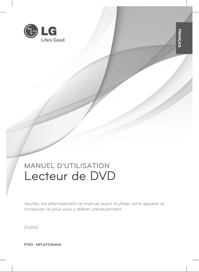 Page n°1 - Manuel utilisateur LG DV692