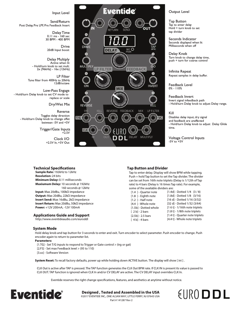 Image de la première page du manuel de l'appareil Euro DDL