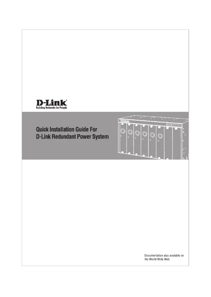 Page n°1 - Guide d'installation D-Link DPS-700