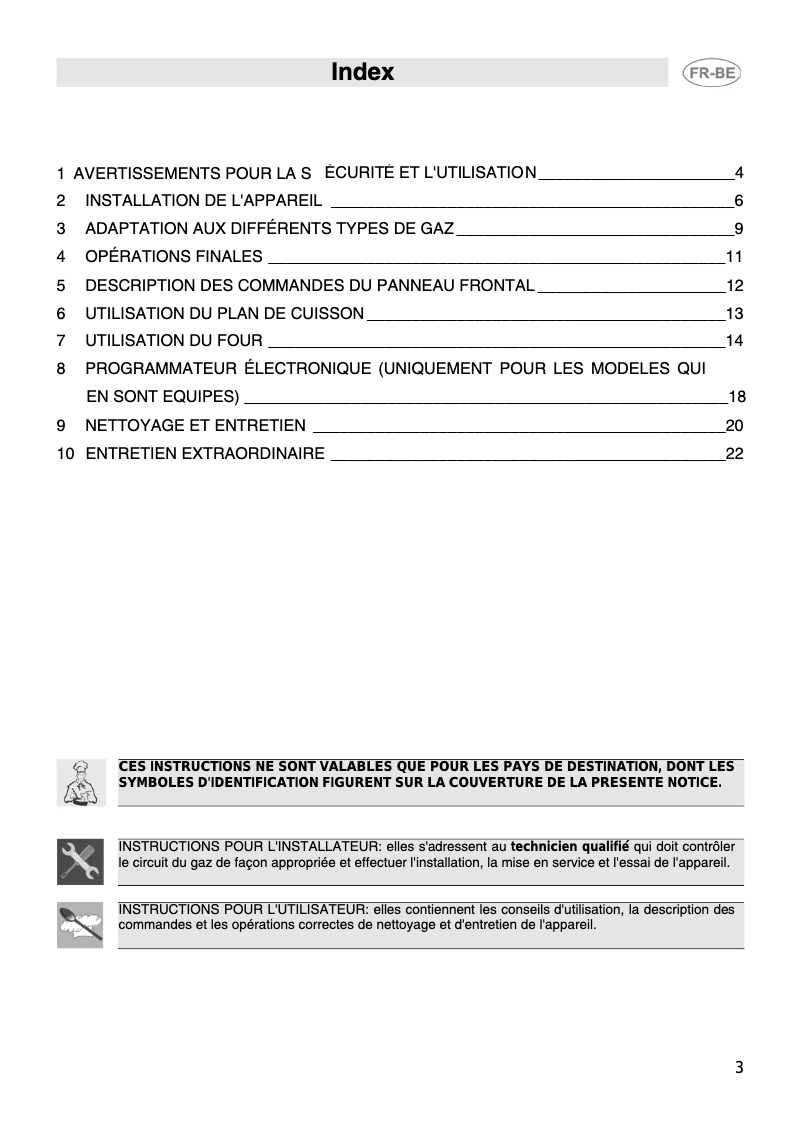 Page n°1 - Manuel utilisateur Smeg CS15-5