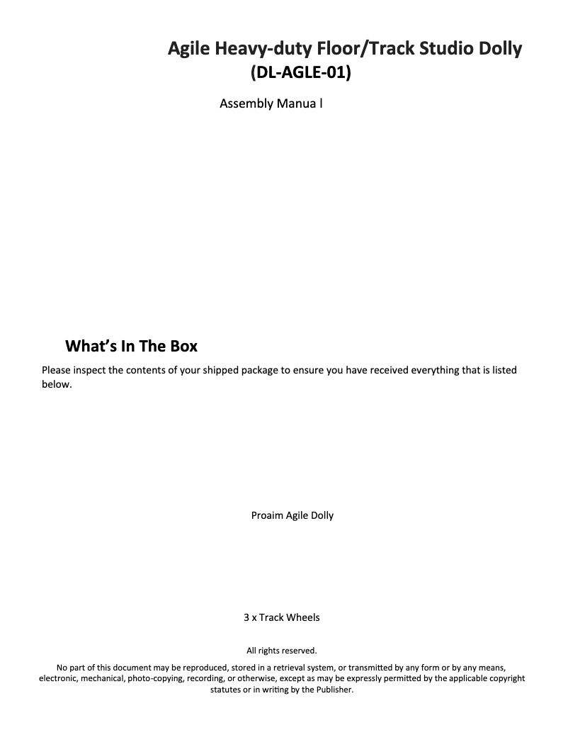 Image de la première page du manuel de l'appareil DL-AGLE-01