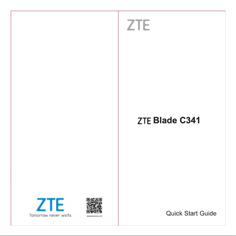 Page 1 de la notice Manuel utilisateur ZTE Blade C341