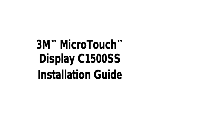 Image de la première page du manuel de l'appareil C1500SS