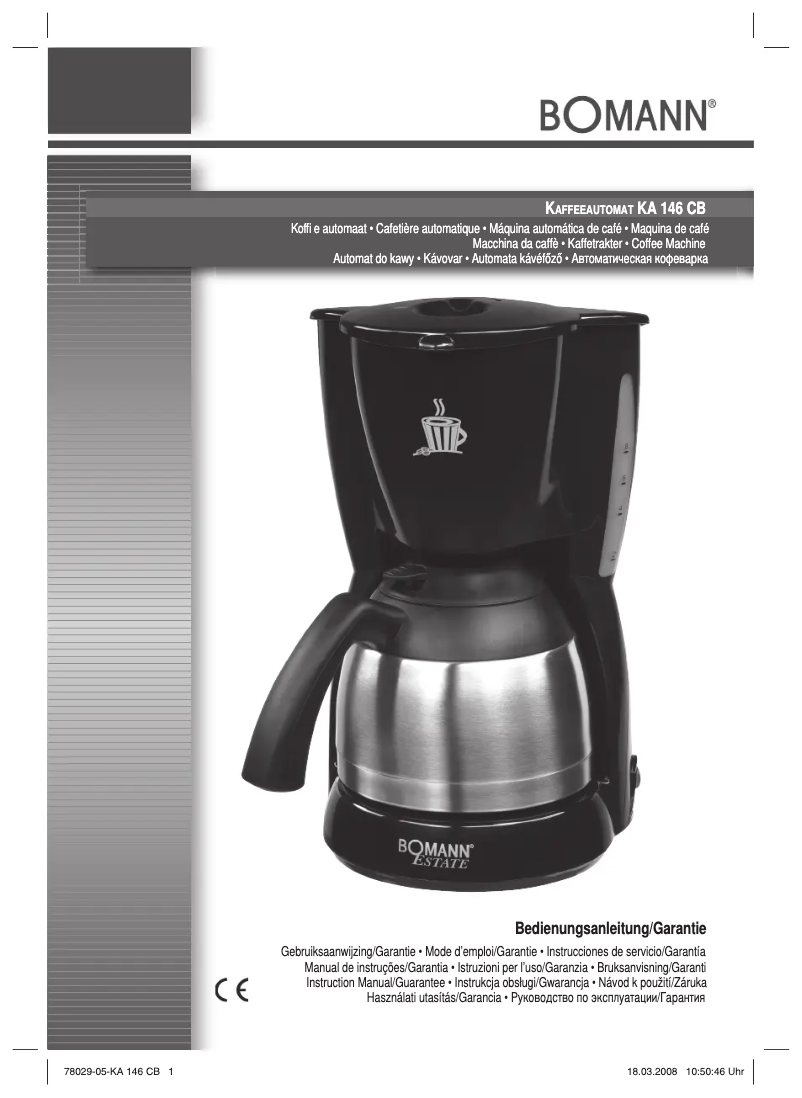 Image de la première page du manuel de l'appareil KA 146 CB