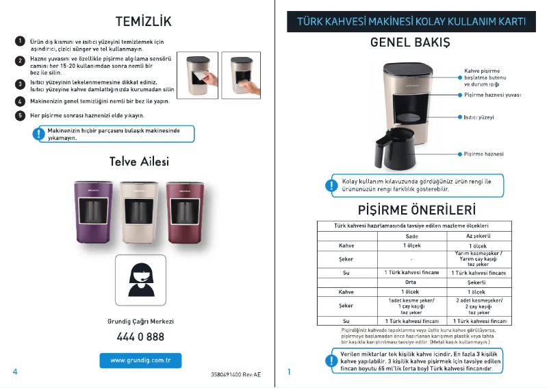 Page n°1 - Manuel utilisateur Grundig TCM 7610 P