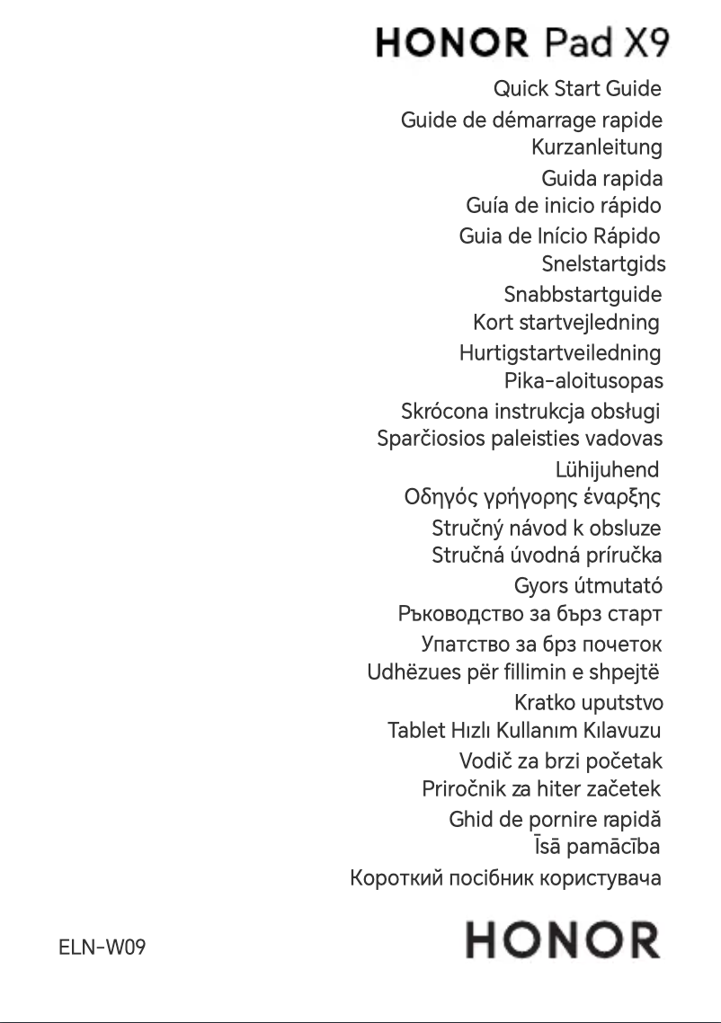 Image de la première page du manuel de l'appareil Pad X9