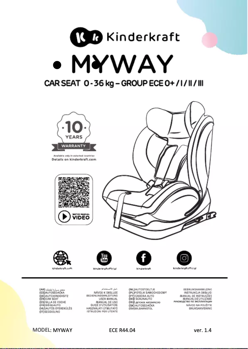 Image de la première page du manuel de l'appareil Myway