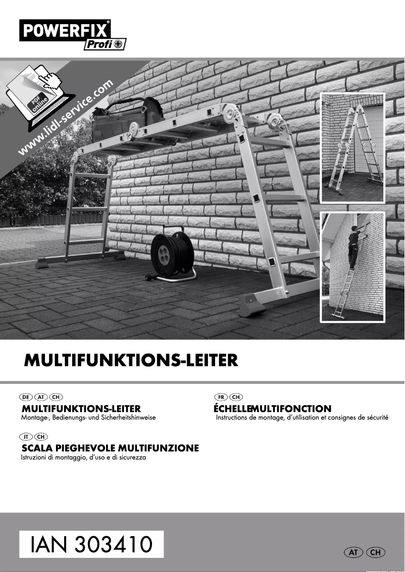 Page 1 de la notice Manuel utilisateur Powerfix HG01091