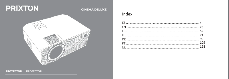 Image de la première page du manuel de l'appareil Cinema Deluxe