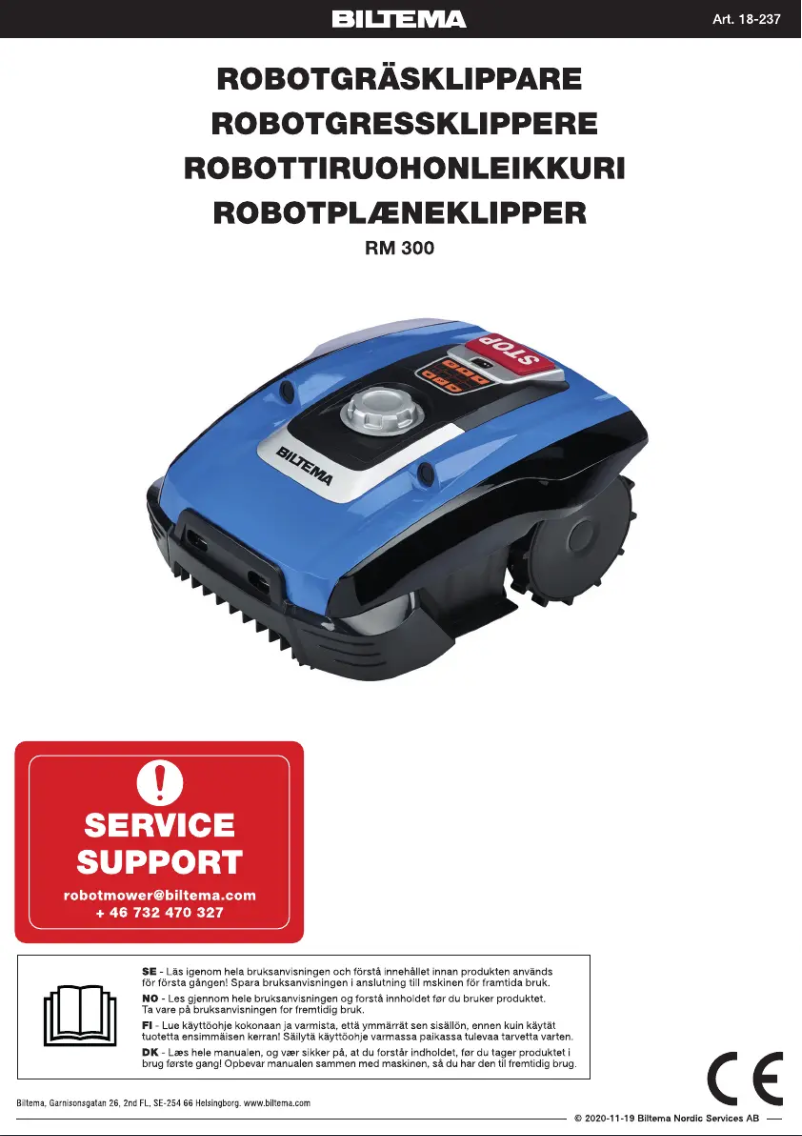 Page n°1 - Manuel utilisateur Biltema RM300