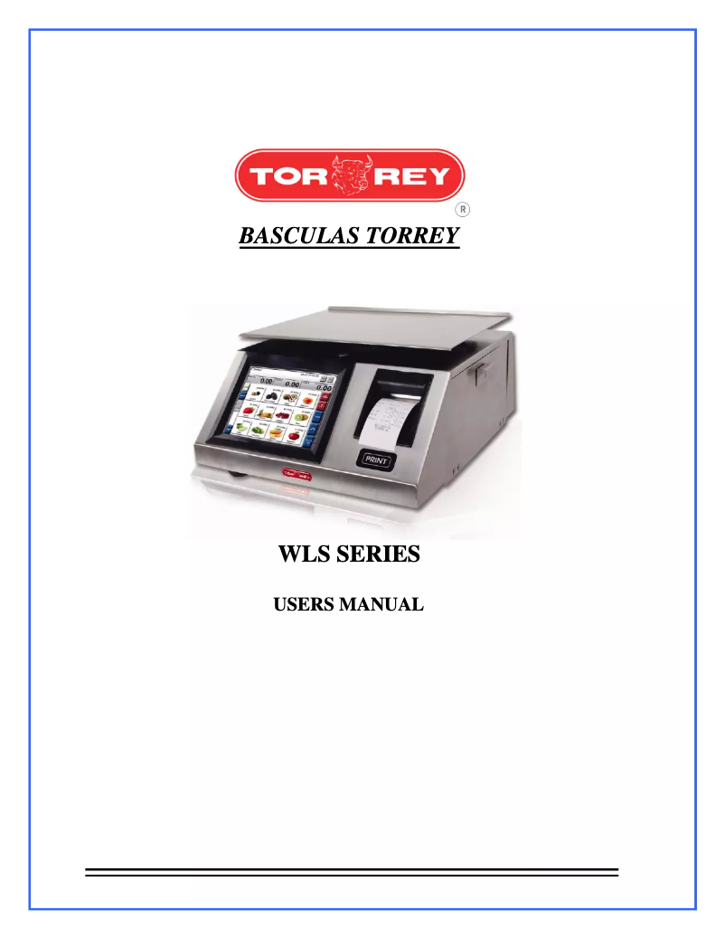 Page 1 de la notice Manuel utilisateur Tor Rey WLS-40L