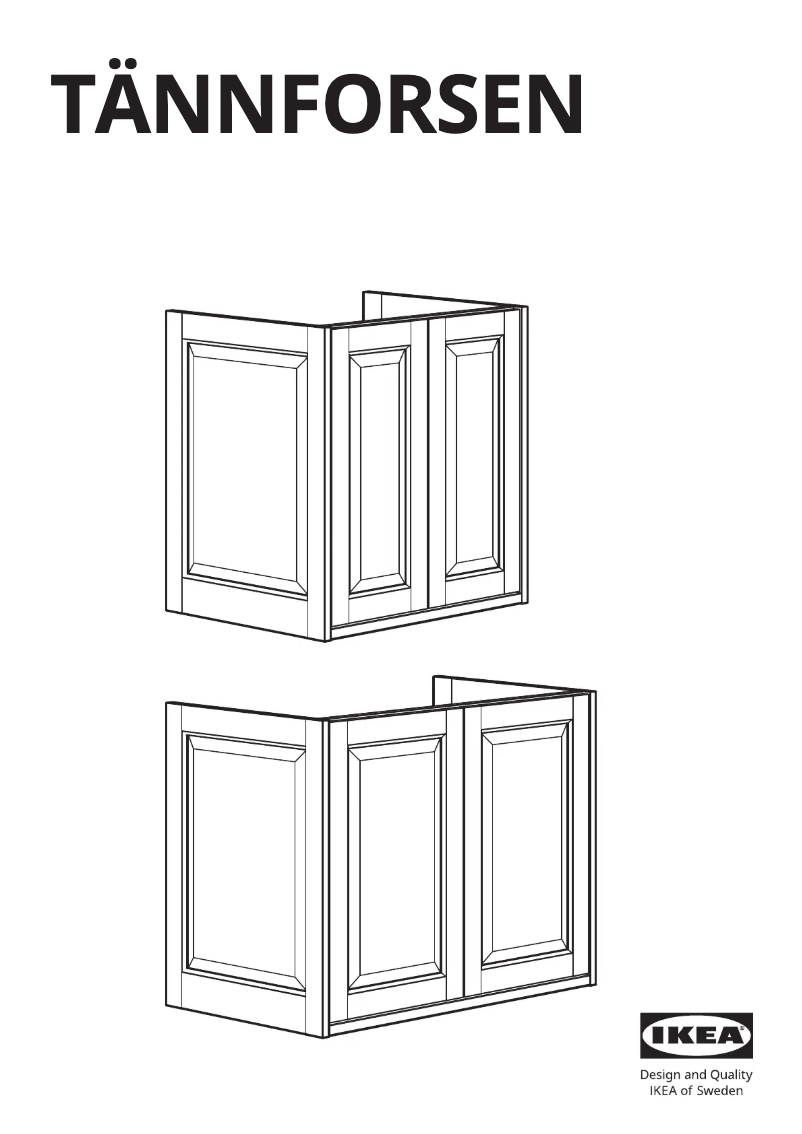 Image de la première page du manuel de l'appareil TÄNNFORSEN 105.354.69