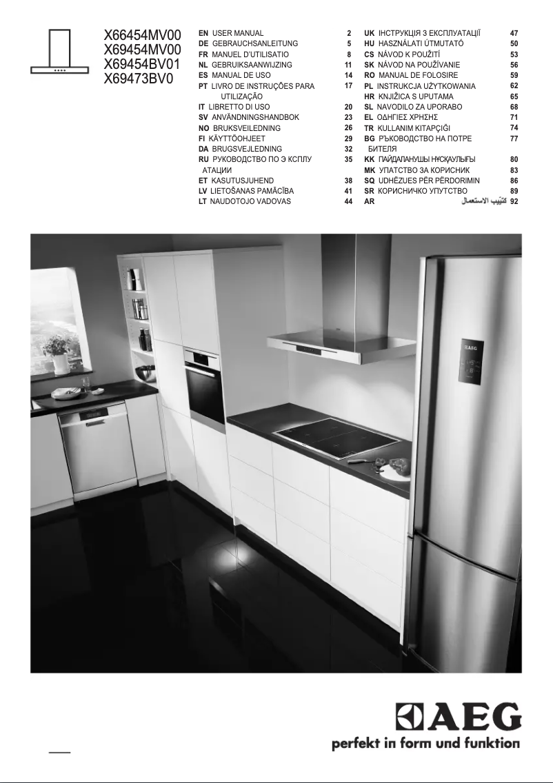 Image de la première page du manuel de l'appareil X69454MV01