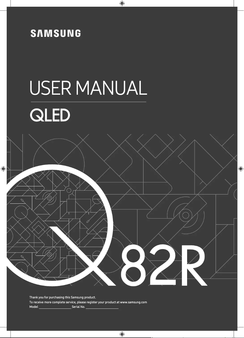 Página 1 del manual Manual de usuario Samsung GQ55Q82RGT