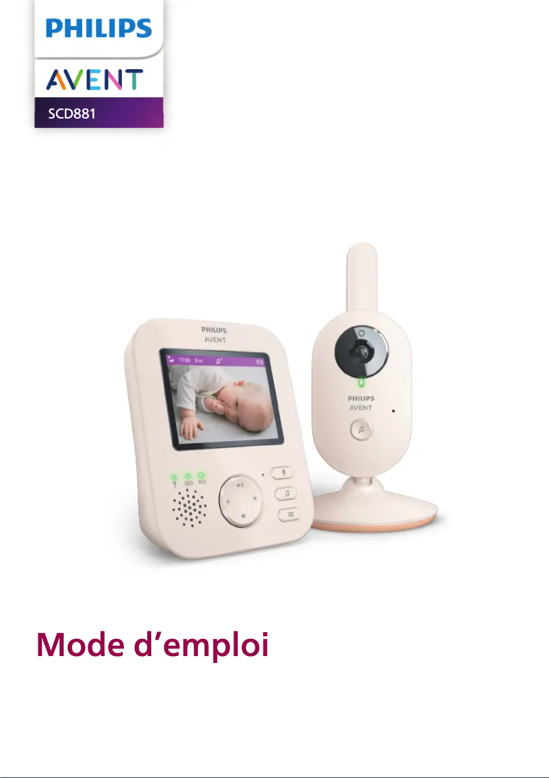 Page 1 of the manual User Manual Philips Avent SCD881