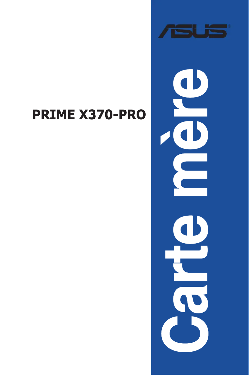 Image de la première page du manuel de l'appareil Prime X370-PRO
