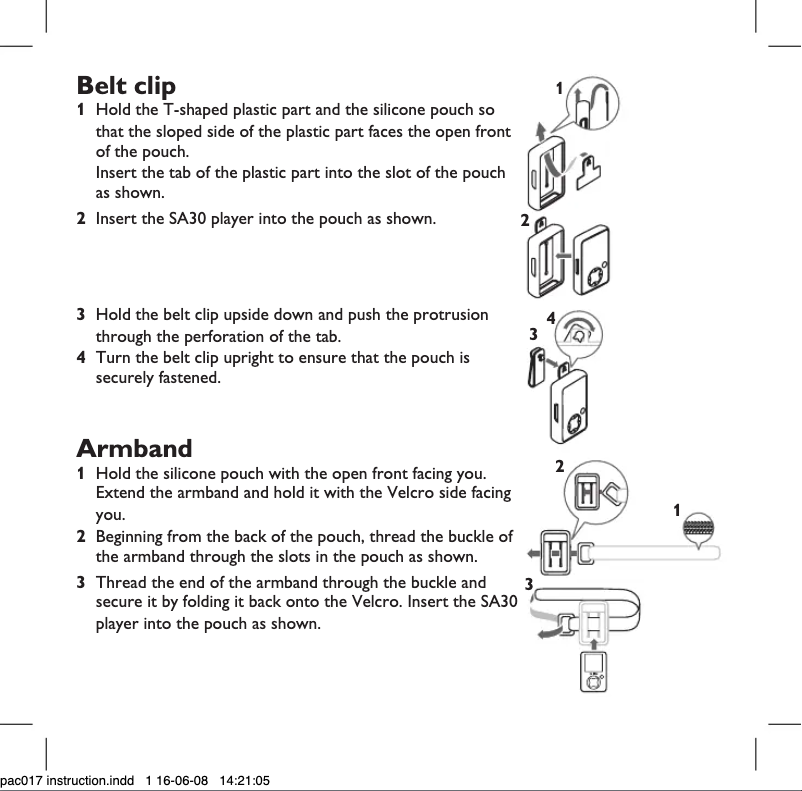 Page 1 of the manual User Manual Philips GoGear PAC017