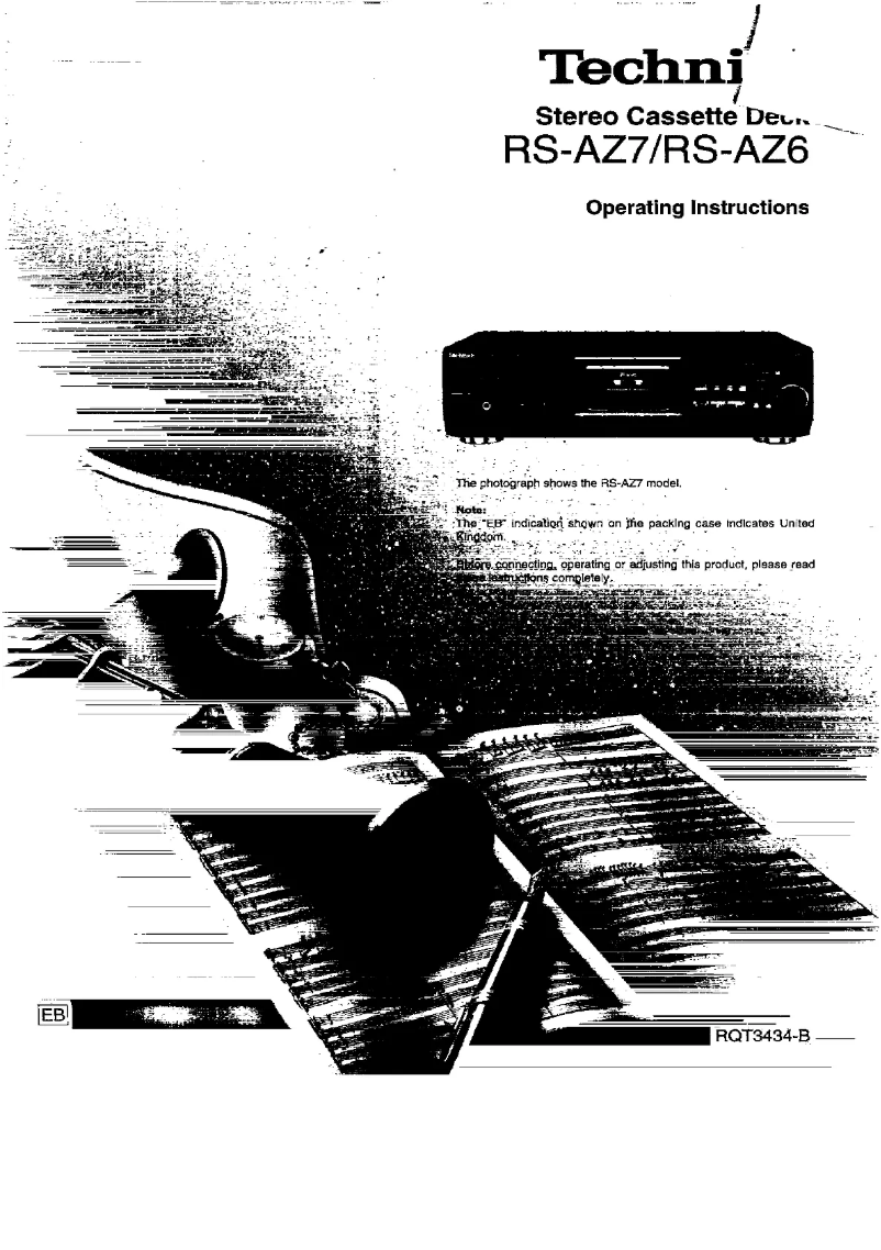 Image de la première page du manuel de l'appareil RS-AZ6