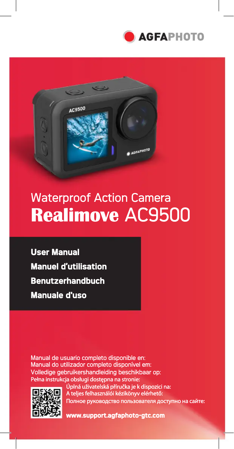 Page 1 de la notice Manuel utilisateur Agfa Realimove AC9500