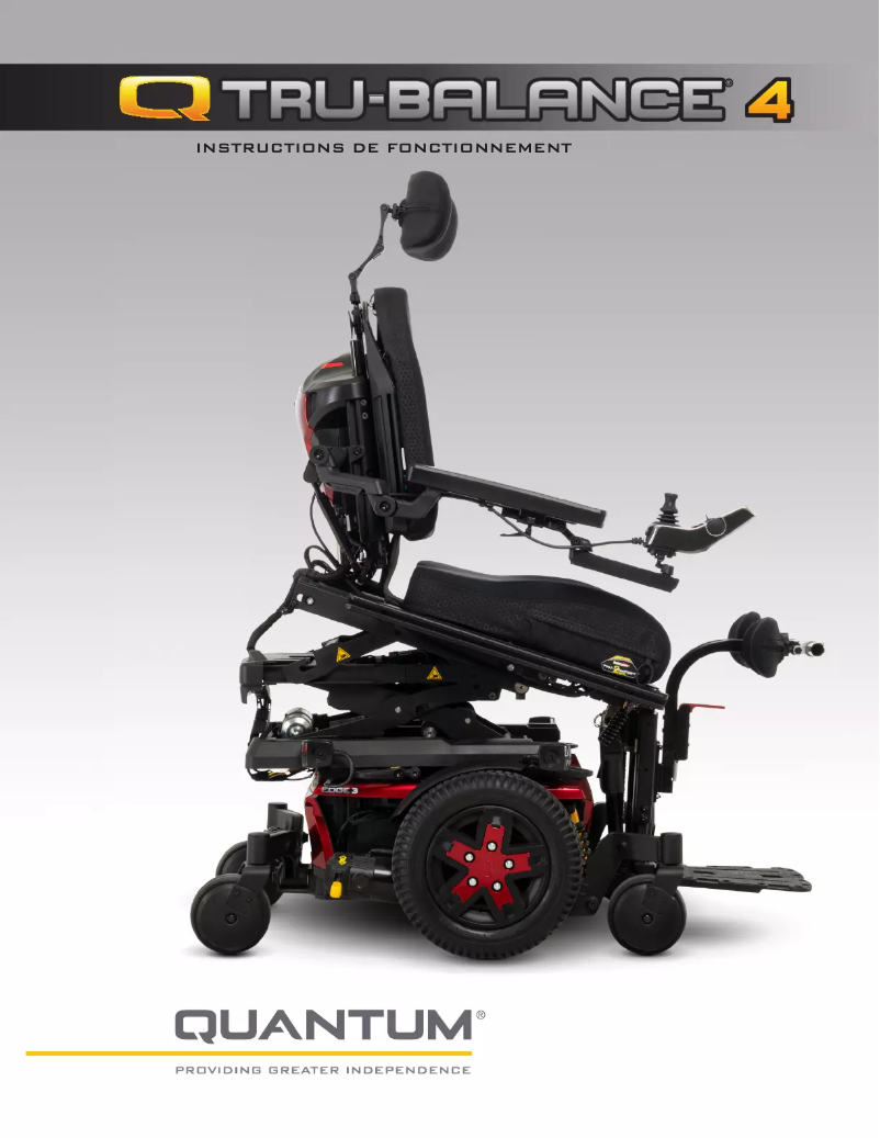 Image de la première page du manuel de l'appareil TRU-Balance 4