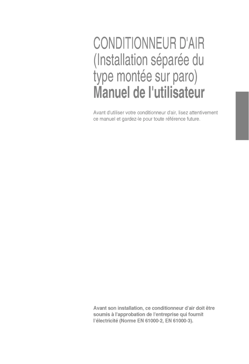 Page 1 de la notice Manuel utilisateur LG LS-H226VQL2