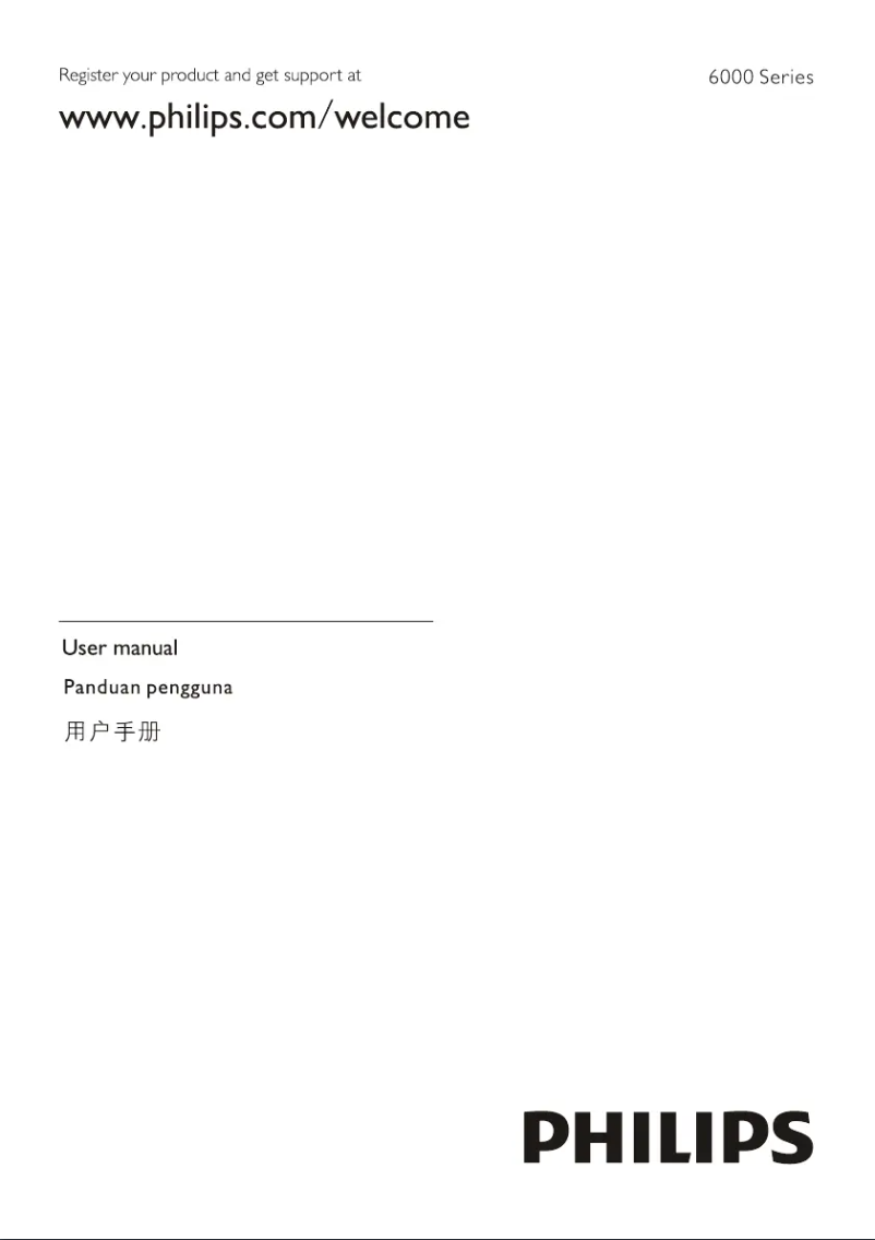 Page 1 de la notice Manuel utilisateur Philips 50PUT6002