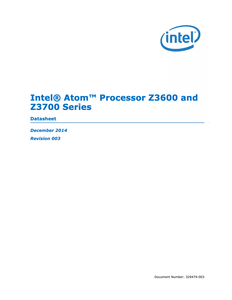 Page n°1 - Manuel utilisateur Intel Atom Z3580