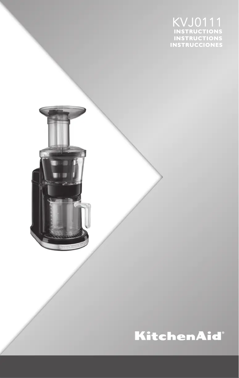 Page n°1 - Manuel utilisateur KitchenAid KVJ0111WH