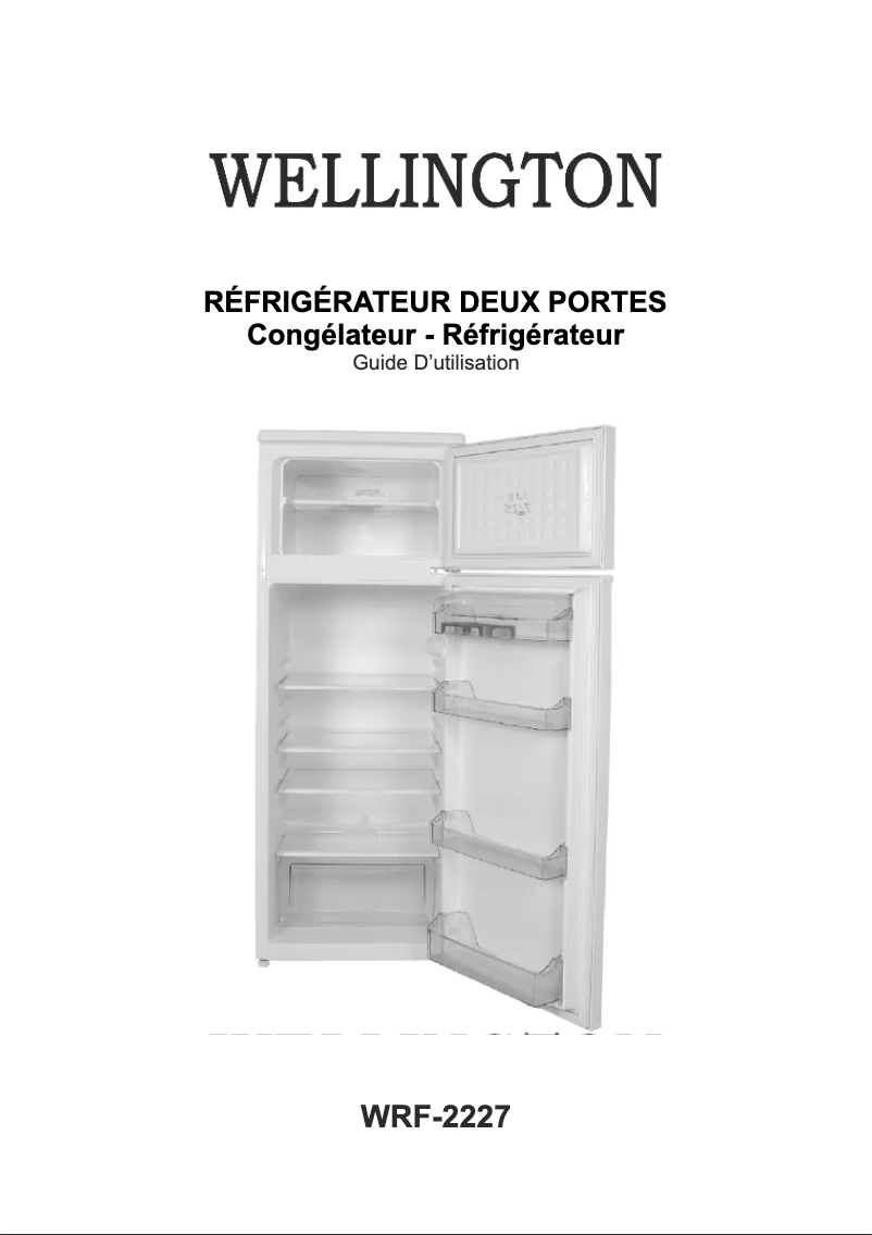 Page n°1 - Manuel utilisateur Wellington WRF-2227