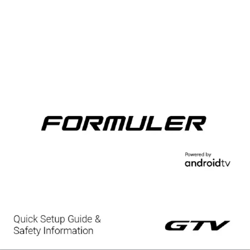 Page n°1 - Manuel utilisateur Formuler GTV