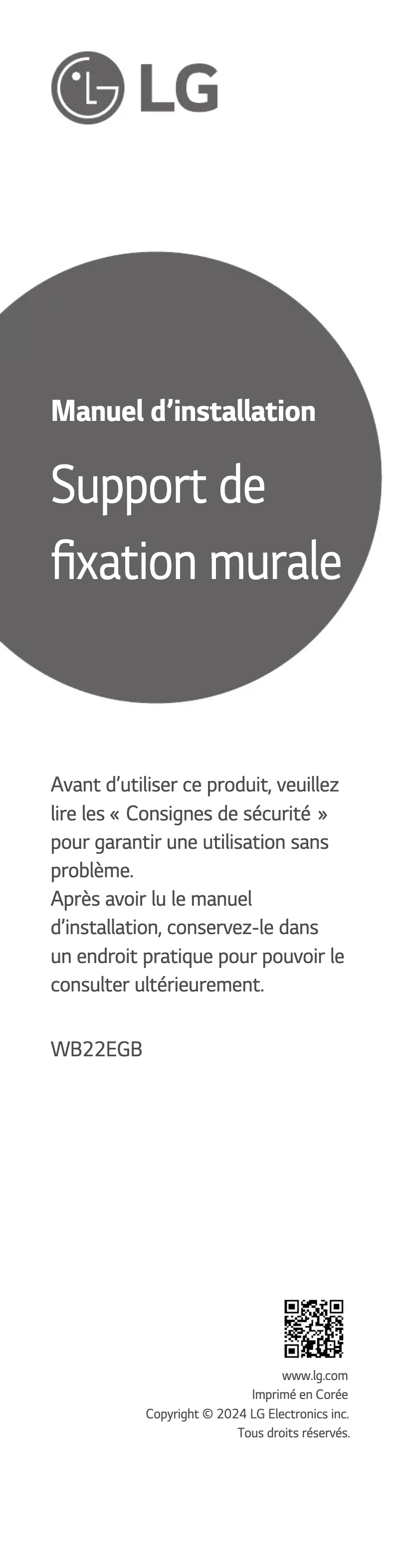 Page 1 de la notice Manuel utilisateur LG 195174094471