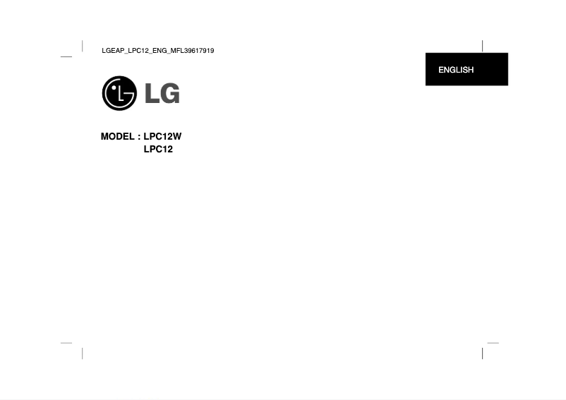 Página 1 del manual Manual de usuario LG LPC12W