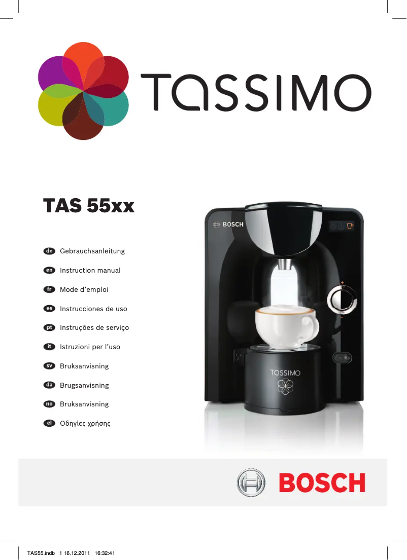 Image de la première page du manuel de l'appareil Tassimo Charmy TAS5542