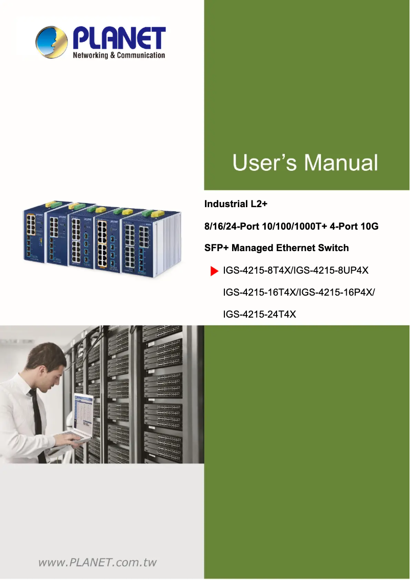 Page n°1 - Manuel utilisateur Planet IGS-4215-16T4X