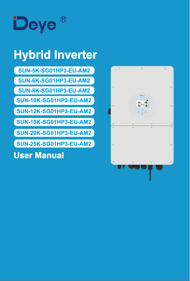First page image of the manual for SUN-15K-SG01HP3-EU-AM2