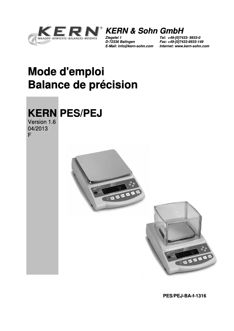 Image de la première page du manuel de l'appareil PES 2200-2M