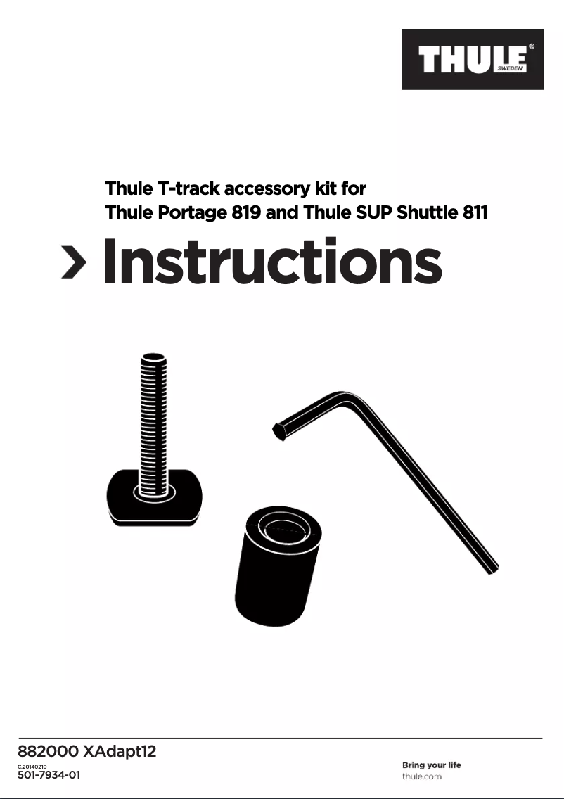 Image de la première page du manuel de l'appareil Xadapt12