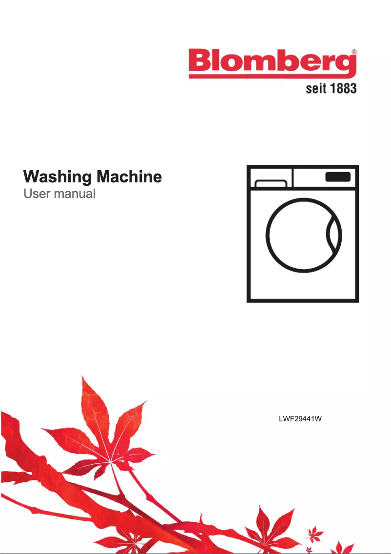 Page 1 de la notice Manuel utilisateur Blomberg LWF29441