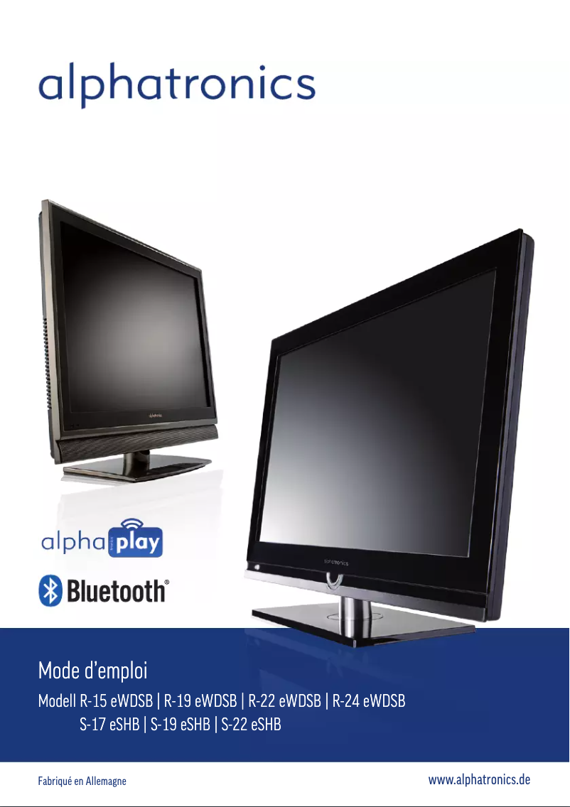 Page n°1 - Manuel utilisateur Alphatronics R-24 EWDSB