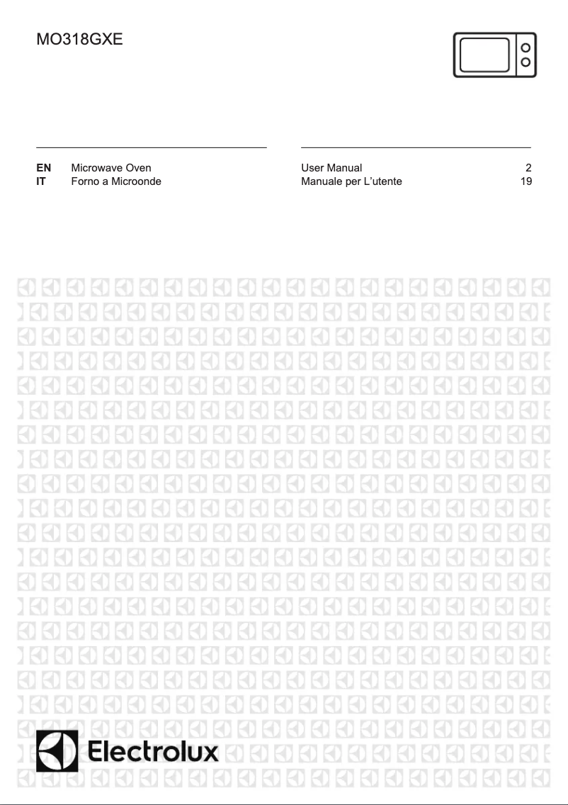 Page 1 de la notice Manuel utilisateur Electrolux MO318GXE