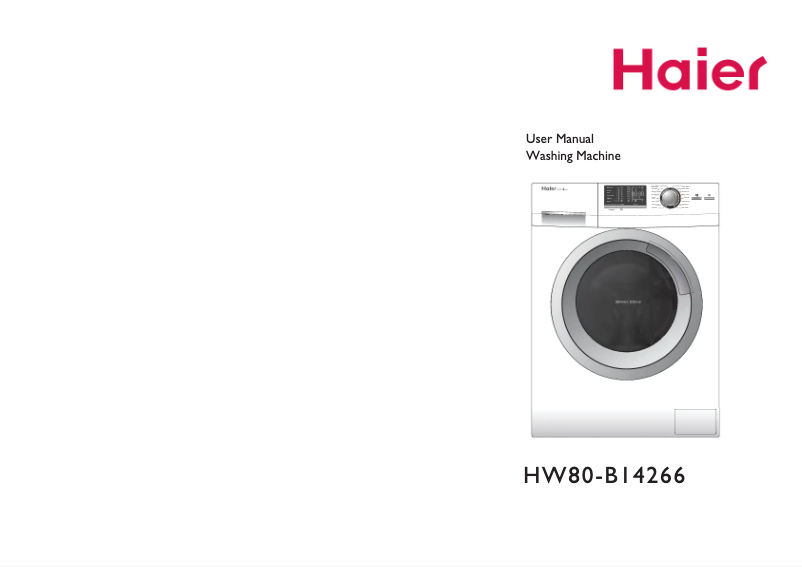 Page n°1 - Manuel utilisateur Haier HW80-B14266 Intelius 150