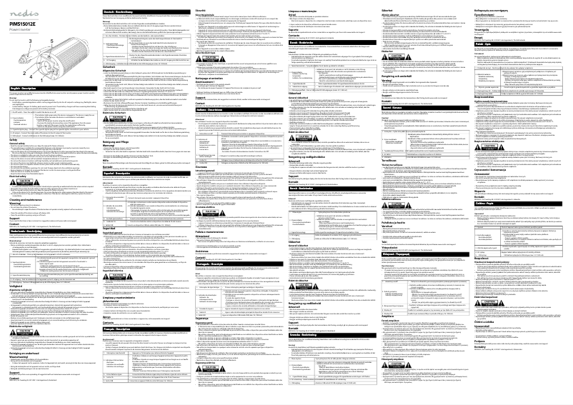 Page 1 de la notice Manuel utilisateur Nedis PIMS15012E