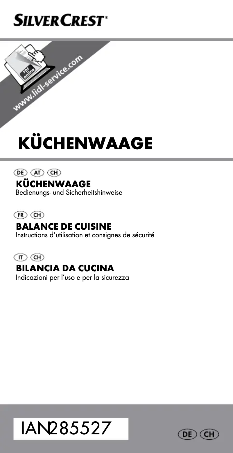 Page 1 de la notice Manuel utilisateur SilverCrest HG04770