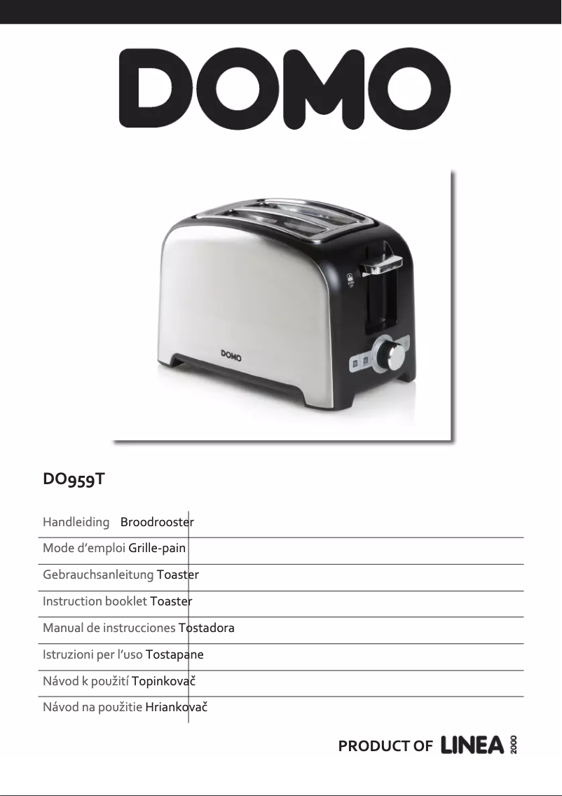 Image de la première page du manuel de l'appareil DO959T