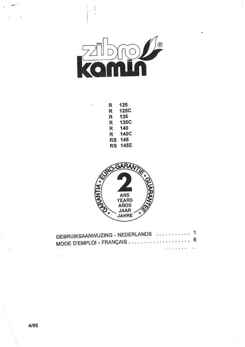 Image de la première page du manuel de l'appareil R 140